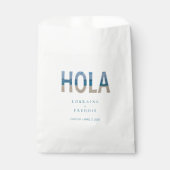 Sachets En Papier Hola Mexico Beach Tropical Destination Mariage (Devant)