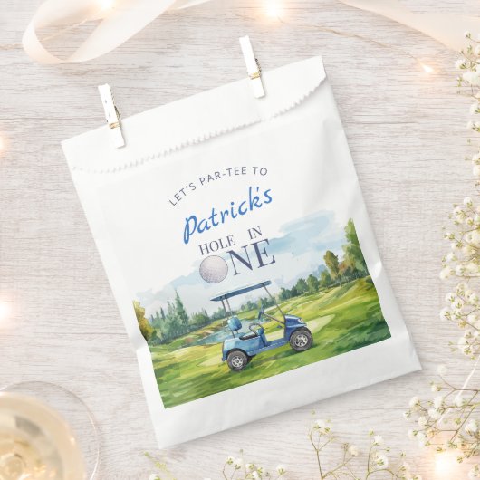 Sachets En Papier Hole In One Golf 1st Birthday  (Coupé)
