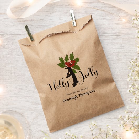 Sachets En Papier Holly Jolly Penguin Noël (Coupé)