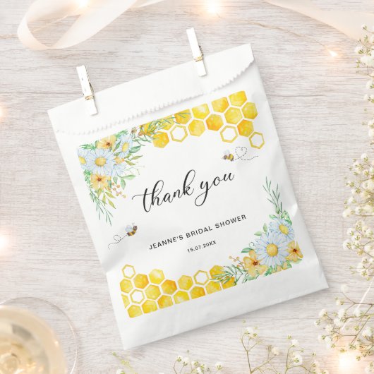 Sachets En Papier Honey Bee nuptiale merci (Coupé)
