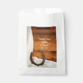 Sachets En Papier Horseshoe Satin Country Western Mariage Merci (Devant)