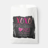 Sachets En Papier Hugs & Kisses (XOXO) Valentine's Day 1st Birthday (Devant)