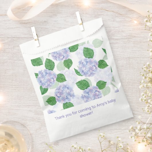 Sachets En Papier Hydrangea Floral Aquarelle Bleu rose (Coupé)