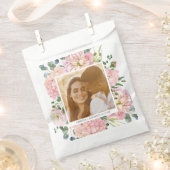 Sachets En Papier Hydrangea Rose Aquarelle rose Photo florale (Coupé)