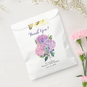 Sachets En Papier Hydrangea rose Floral 80e anniversaire Merci (Scellé)