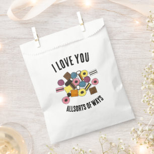 Sachets En Papier I Love You Licorice Allsports Valentine's Day Cand