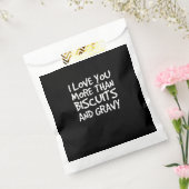 Sachets En Papier I Love You More Than Biscuits Gravy Funny Gift (Scellé)