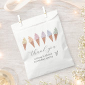 Sachets En Papier Icecream arc-en-ciel (Coupé)