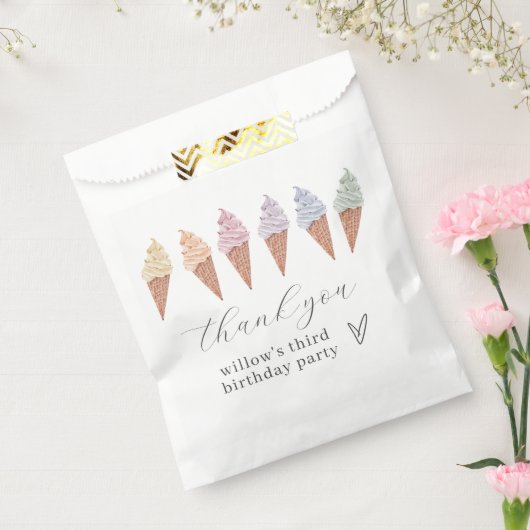 Sachets En Papier Icecream arc-en-ciel (Scellé)