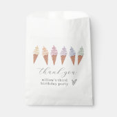 Sachets En Papier Icecream arc-en-ciel (Devant)