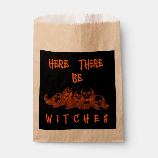 Sachets En Papier Ici Il Y A Des Sorcières (Devant)