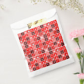 Sachets En Papier Icône de Noël Rouge Carré Vacances Art classique (Scellé)