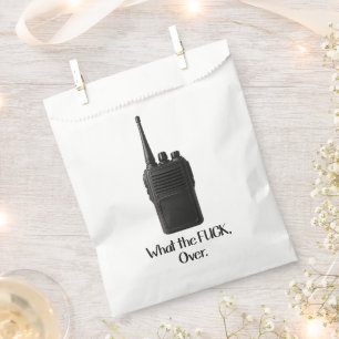 Sachets En Papier Icône Fu*k Sur L'Icône Drôle Walkie Talkie