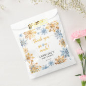 Sachets En Papier Il fait froid dehors Golden Snowflakes Baby Merci (Scellé)