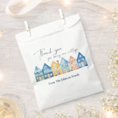 Sachets En Papier "Il Faut Un Village" Douche Merci (Coupé)