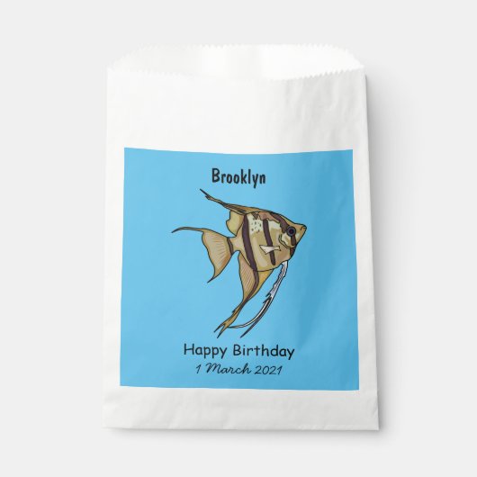 Sachets En Papier Illustration d'angelfish (Devant)