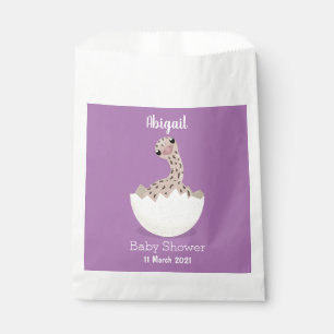 Sachets En Papier Illustration d'autruche pour bébé à couver mignon