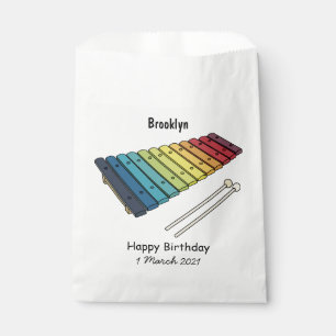 Sachets En Papier Illustration de bande dessinée en Xylophone