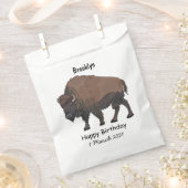 Sachets En Papier Illustration de bison (Coupé)