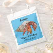 Sachets En Papier Illustration de crabe ermite (Coupé)