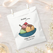 Sachets En Papier Illustration de crème glacée (Coupé)