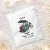 Sachets En Papier Illustration de cyclo-pousse (Coupé)