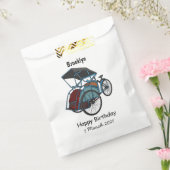 Sachets En Papier Illustration de cyclo-pousse (Scellé)