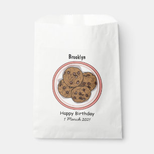 Sachets En Papier Illustration de dessin animé de cookie aux pépites