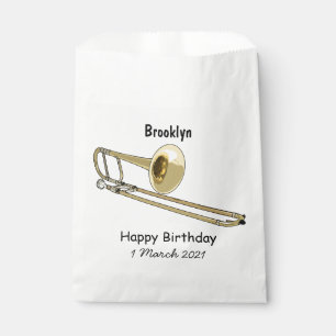 Sachets En Papier Illustration de dessin animé de Trombone