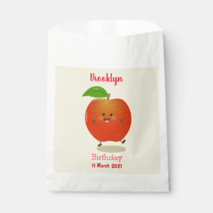 Sachets En Papier Illustration de dessin animé sur la pomme de danse