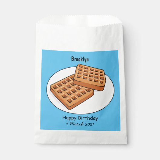 Sachets En Papier Illustration de gaufre (Devant)