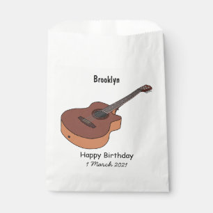 Sachets En Papier Illustration de guitare acoustique