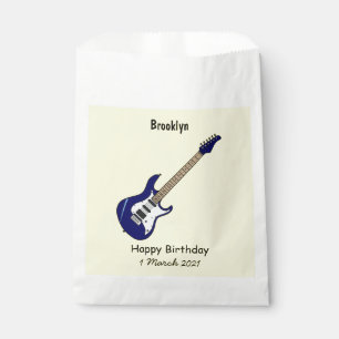 Sachets En Papier Illustration de guitare électrique