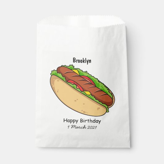 Sachets En Papier Illustration de Hot dog (Devant)