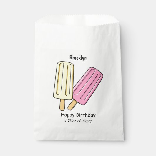Sachets En Papier Illustration de Ice pop (Devant)