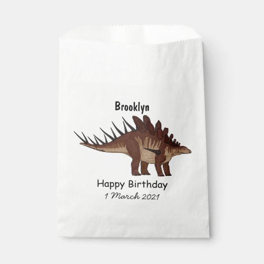 Sachets En Papier Illustration de Kentrosaurus (Devant)