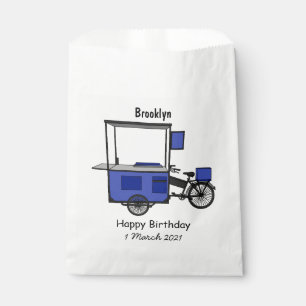 Sachets En Papier Illustration de la charrette alimentaire