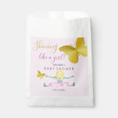 Sachets En Papier Illustration De L'Aquarelle De Fille (Devant)