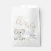 Sachets En Papier Illustration de l'aquarelle de l'éléphant de print (Devant)