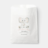 Sachets En Papier Illustration de l'aquarelle des éléphants de print (Devant)