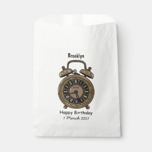 Sachets En Papier Illustration de l'horloge d'alarme