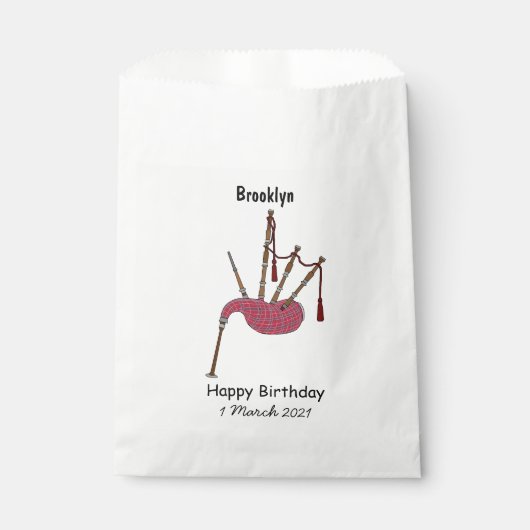 Sachets En Papier Illustration de pipes (Devant)