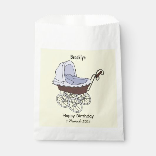 Sachets En Papier Illustration de poussette (Devant)