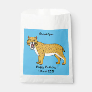 Sachets En Papier Illustration de tigre à dents de sabre