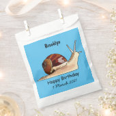 Sachets En Papier Illustration d'escargot (Coupé)