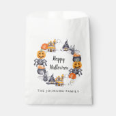 Sachets En Papier Illustration d'Halloween personnalisée (Devant)