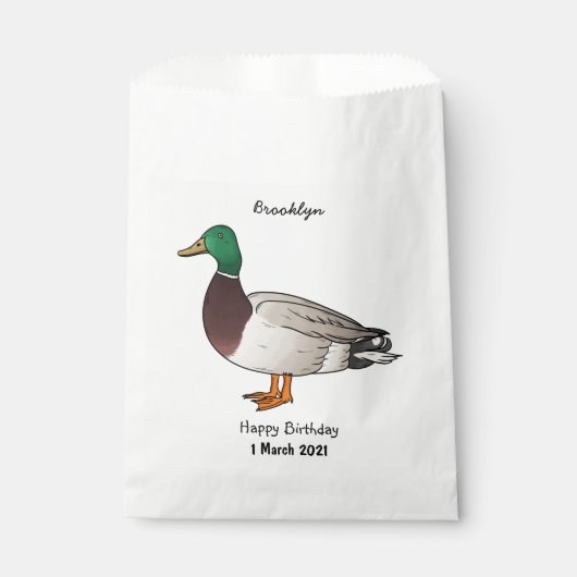 Sachets En Papier Illustration du canard de Majard (Devant)