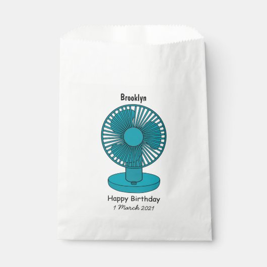 Sachets En Papier Illustration du ventilateur (Devant)