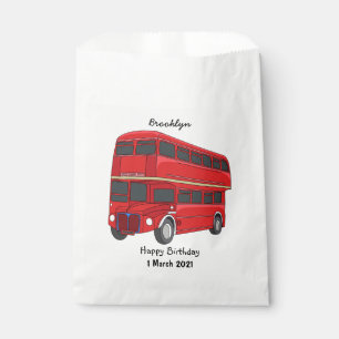 Sachets En Papier Illustration d'un bus à deux étages