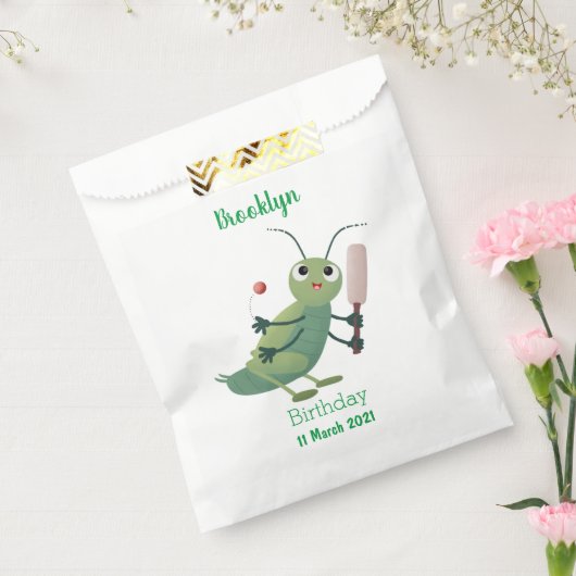 Sachets En Papier Illustration d'un insecte du cricket vert mou (Scellé)